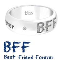 Anello Bliss Friends in Argento Diamante 0.01 Ct 2036400-21 - 2036400-21